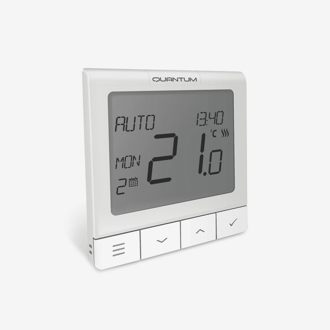 WQ610 Termostat seria Quantum, ecran extins și funcții avansate, montaj în doză, 230V